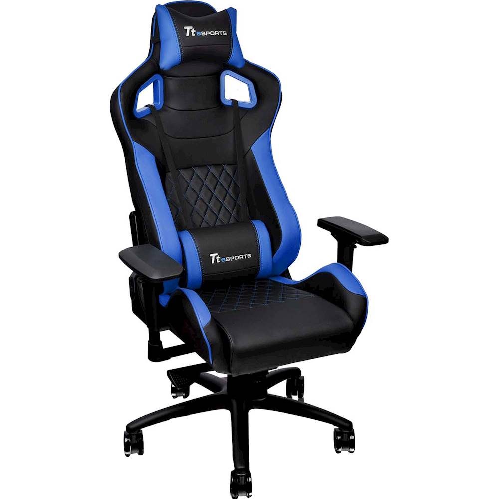 Angle View: Tt eSPORTS - GT Fit Gaming Chair - Black/Blue