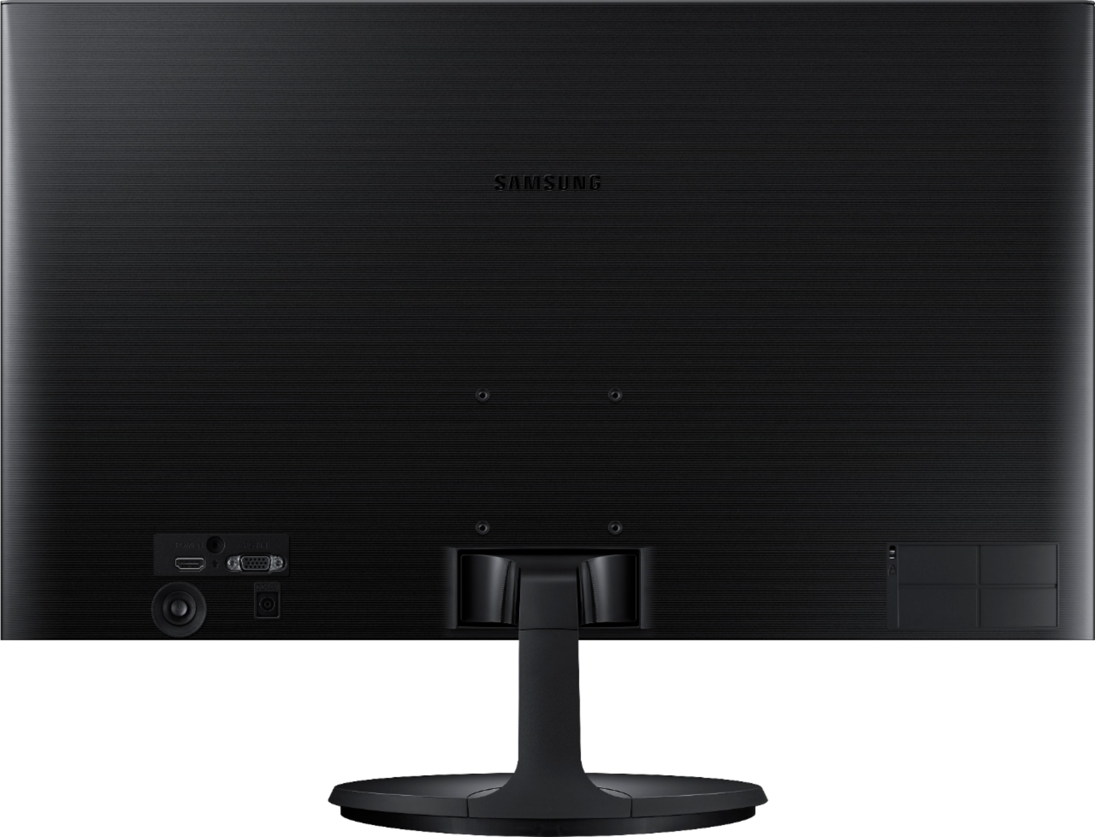 Back View: Samsung - SF350 Series S24F350FHN 24" LED FHD FreeSync Monitor (HDMI, VGA) - High Glossy Black