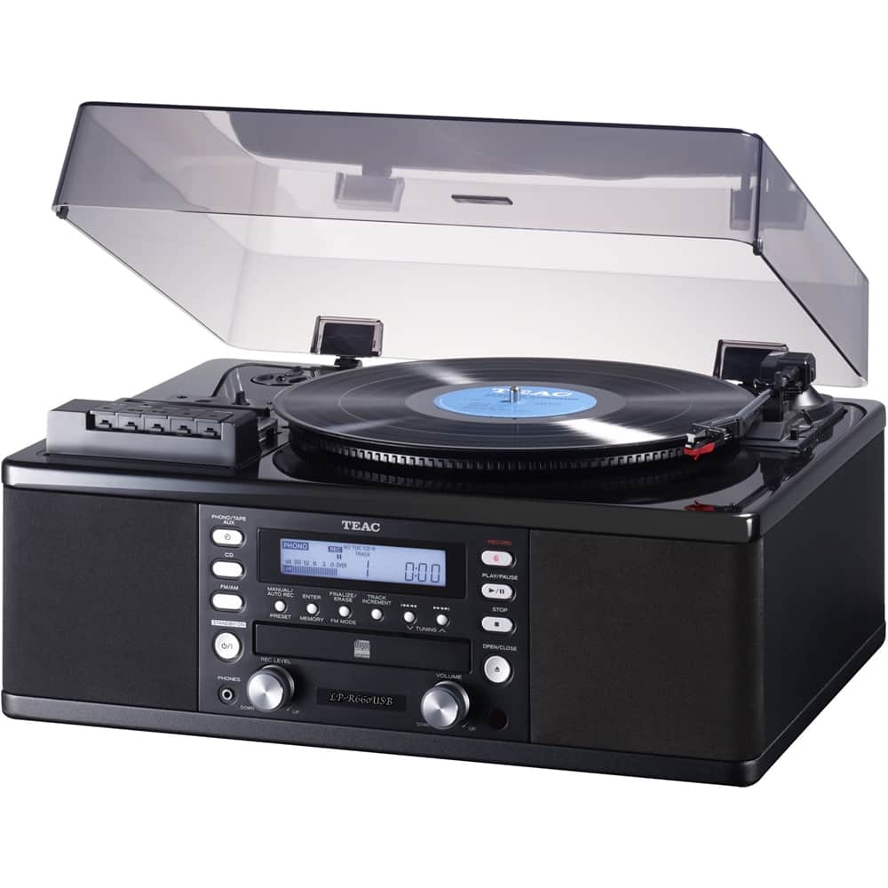 Best Buy TEAC Stereo Audio System Piano black LPRR660USB