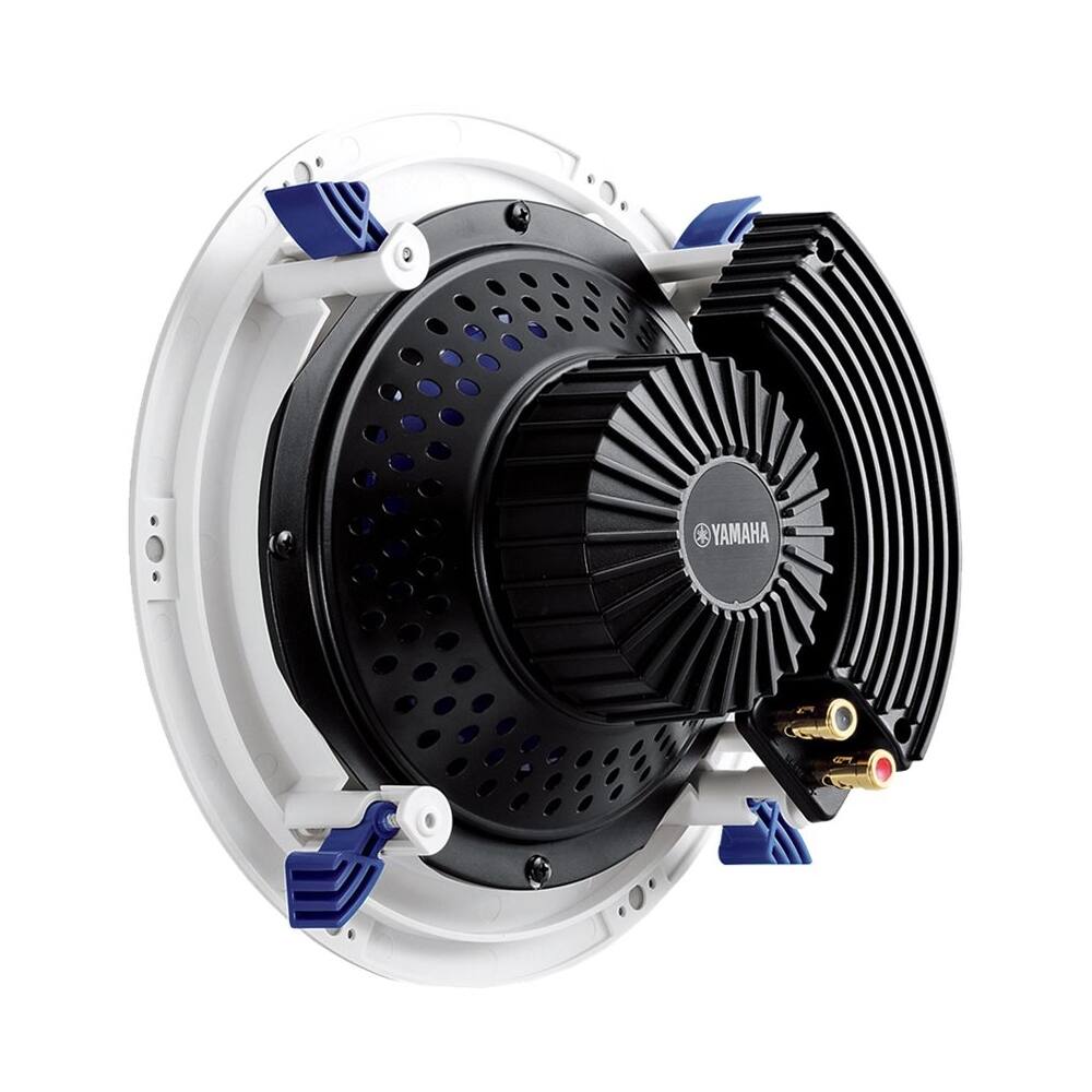 Angle. Yamaha - 8" 140-Watt Passive 2-Way In-Ceiling Speakers (Pair) - White.