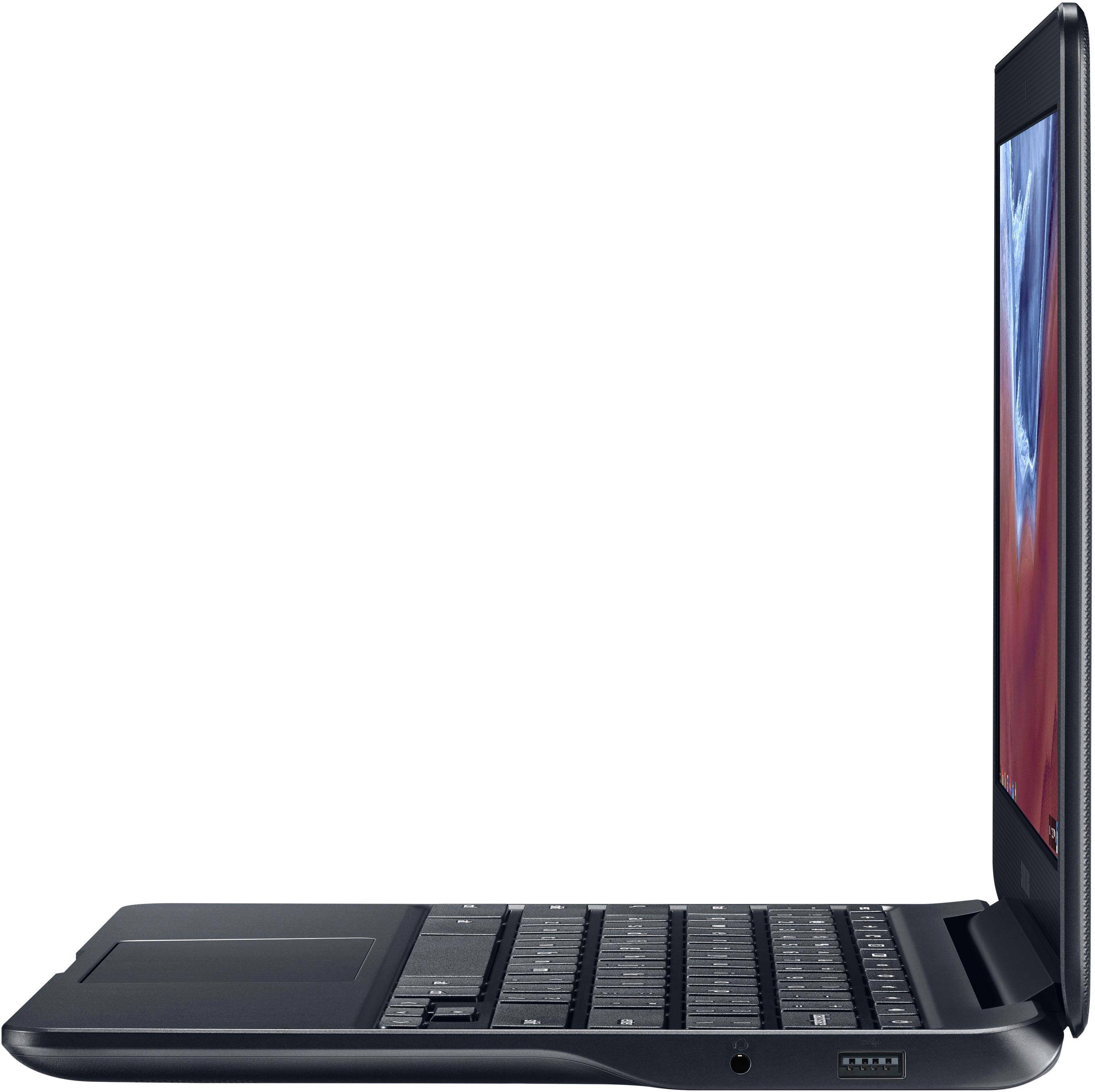 Alt View 10. Samsung - 11.6" Chromebook - Intel Celeron - 2GB Memory - 16GB eMMC Flash Memory - Black.