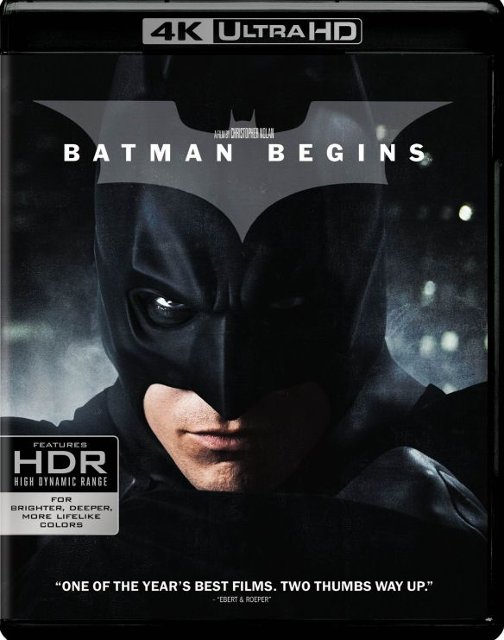 Front Standard. Batman Begins [4K Ultra HD Blu-ray/Blu-ray] [2005].
