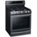 Angle Zoom. Samsung - 5.8 Cu. Ft. Self-cleaning Freestanding Fingerprint Resistant Gas Convection Range - Black stainless steel.