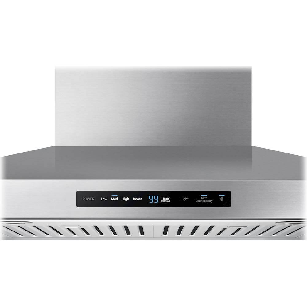 Alt View 12. Samsung - 30" Convertible Range Hood with WiFi - Stainless steel.