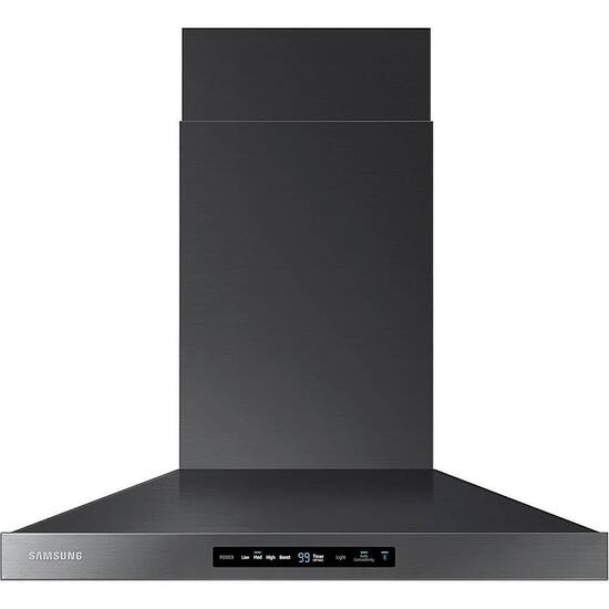 Samsung - 30" Range Hood - Fingerprint Resistant Black Stainless Steel