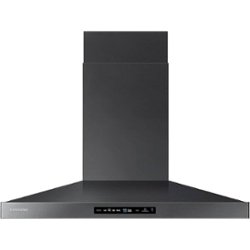 Samsung - 36" Range Hood with WiFi and Bluetooth - Black stainless steel - Front_Zoom