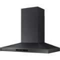 Left Zoom. Samsung - 36" Range Hood with WiFi and Bluetooth - Black stainless steel.