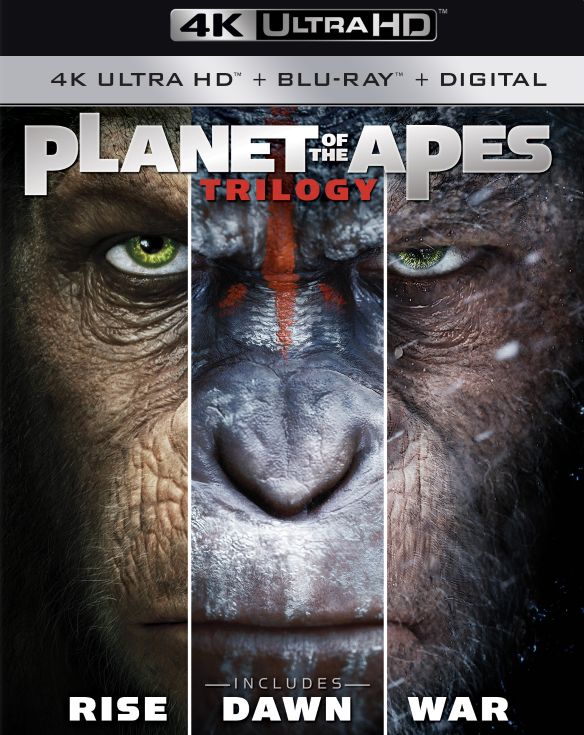  Planet of the Apes Trilogy [Includes Digital Copy] [4K Ultra HD Blu-ray/Blu-ray]