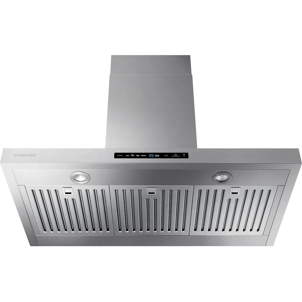 Alt View 11. Samsung - 36" Range Hood - Stainless steel.