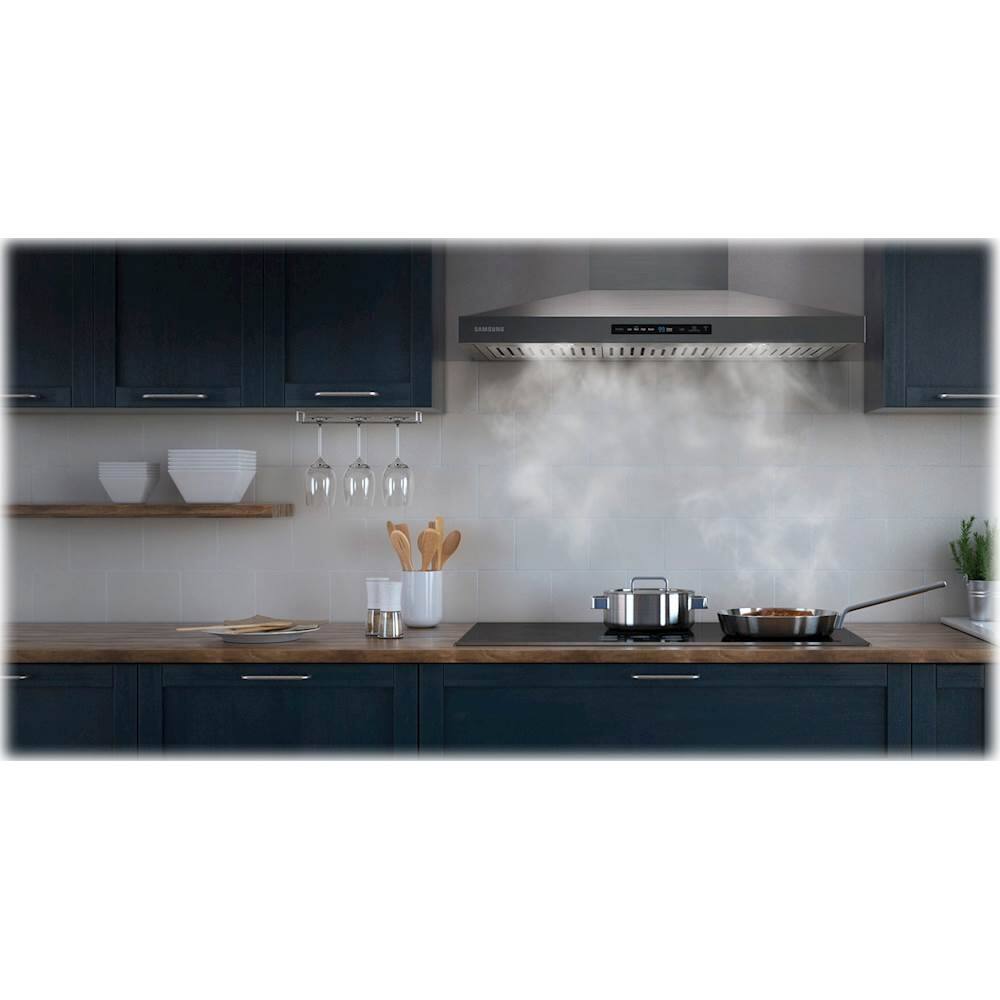 Alt View 19. Samsung - 36" Range Hood - Stainless steel.