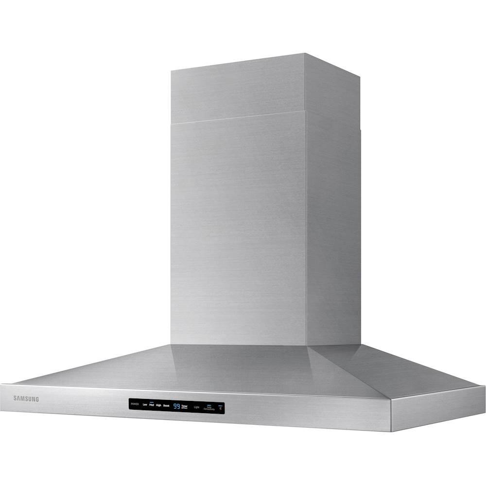 Left. Samsung - 36" Range Hood - Stainless steel.
