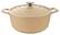 Angle. La Cuisine - Cast -Iron Round Covered Casserole 3.7 qt - Beige.
