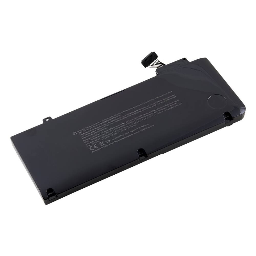Front. DENAQ - 6-Cell Lithium-Polymer Battery for Apple® MacBook® Pro 13.3" Laptops - Black.