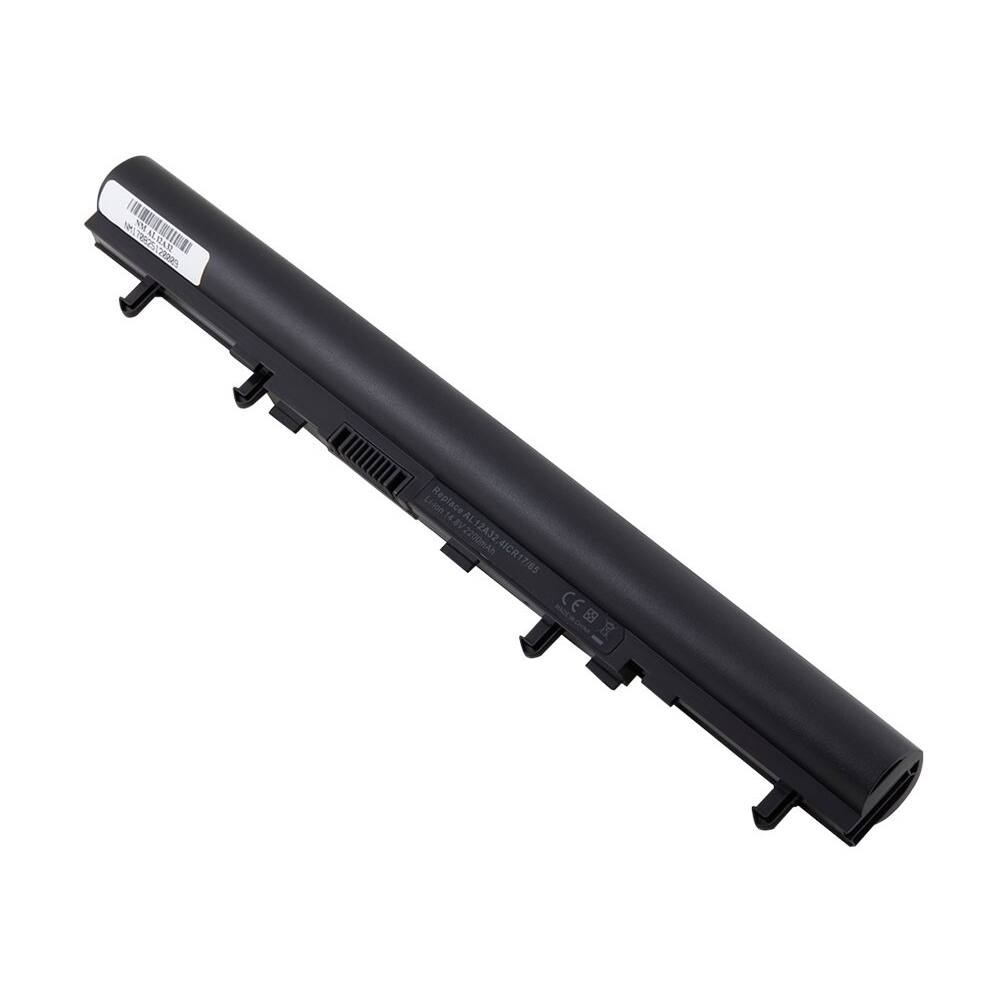 Front. DENAQ - 4-Cell Lithium-Ion Battery for Acer Aspire V5 Laptops - Black.