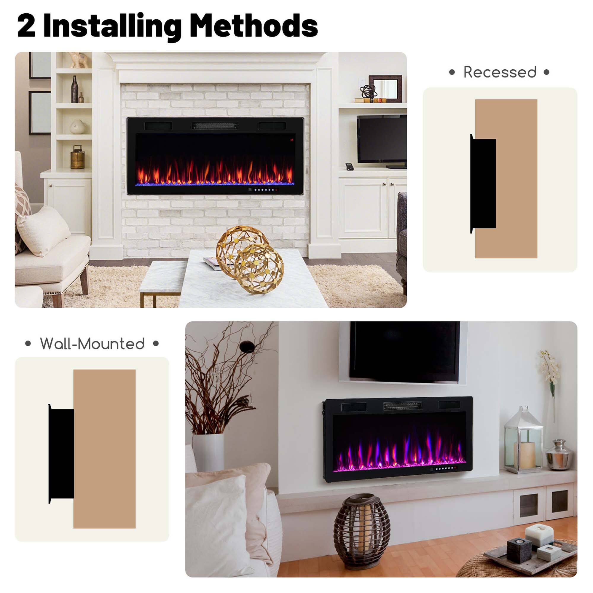 2 Installing Methods

- Recessed

- Wall-Mounted