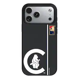 Keyscaper - MLB - Chicago Cubs 1911 Logo iPhone Magnetic Bump Case - 15 - Black