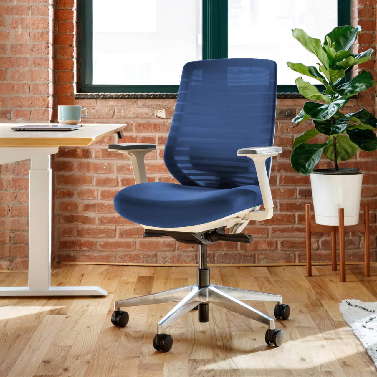 Branch Furniture - Branch Ergonomic Chair – Adjustable Office Chair for All-Day Comfort with Lumbar Support and Recycled Mesh Back - Baltic