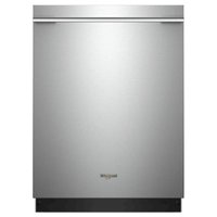 Whirlpool - 24" Tall Tub Built-In Dishwasher with Stainless Steel Tub - Stainless steel - Front_Zoom