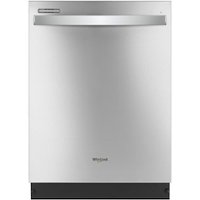 Whirlpool - 24" Tall Tub Built-In Dishwasher - Stainless Steel - Front_Zoom