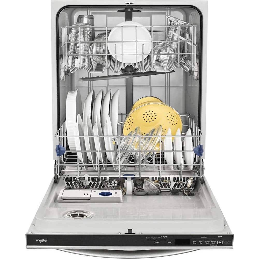 Alt View 11. Whirlpool - 24" Tall Tub Built-In Dishwasher - Stainless Steel.