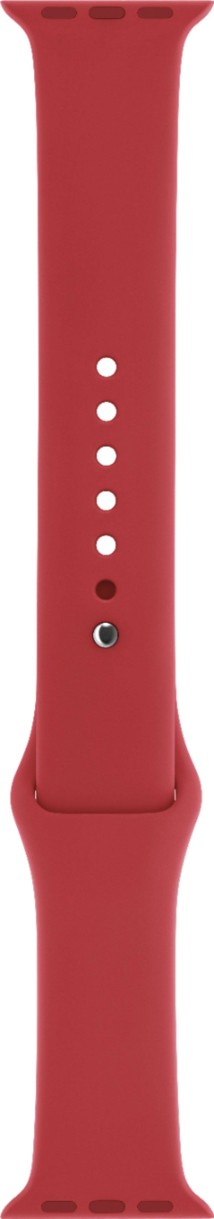 Angle. Apple - Sport Band for Apple Watch 44mm - Red - Red.