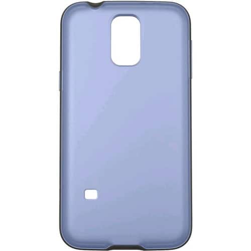 Belkin - Air Protect Grip Candy Protective Case for Galaxy S5 - Blacktop, Pale Blue - Larger Front
