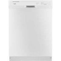 Whirlpool - 24" Front Control Built-In Dishwasher with 55 dBA - White - Front_Zoom