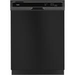 Whirlpool - 24" Tall Tub Built-In Dishwasher - Black - Front_Standard