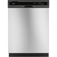 Whirlpool - 24" Front Control Built-In Dishwasher with 55 dBA - Stainless Steel - Front_Zoom