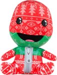 Front. Stubbins - Holiday Sackboy Plush Toy - Red/Green/White/Black.