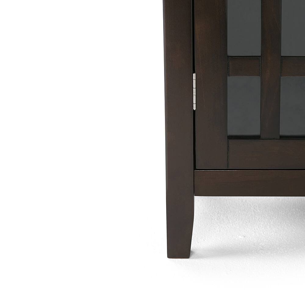 Alt View 13. Simpli Home - Bedford Medium Storage Cabinet - Tobacco Brown.