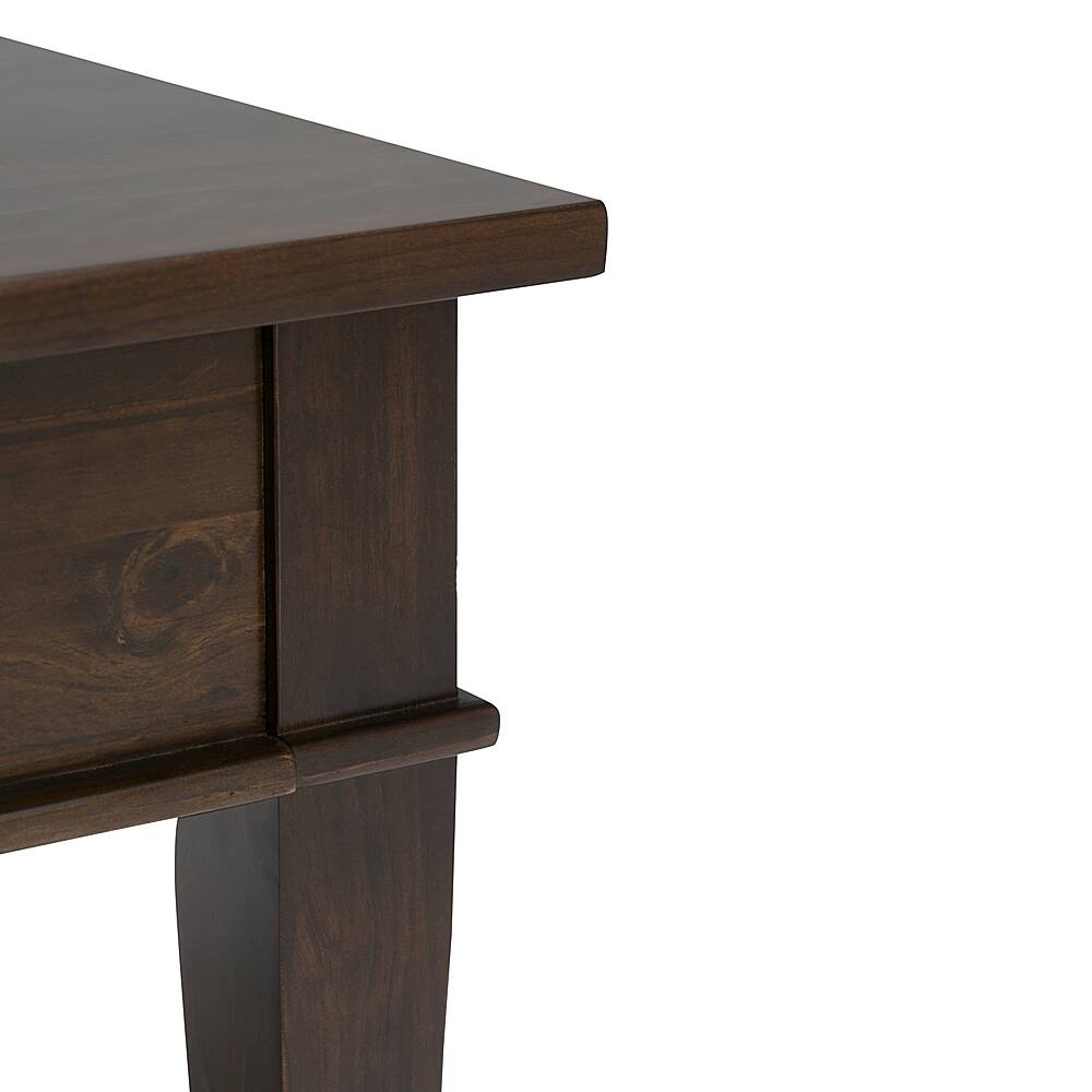 Alt View 14. Simpli Home - Carlton Rectangular Solid Pine 1-Drawer Coffee Table - Brown.