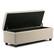 Alt View 11. Simpli Home - Avalon Rectangular Polyurethane Faux Leather Ottoman With Inner Storage - Satin Cream.