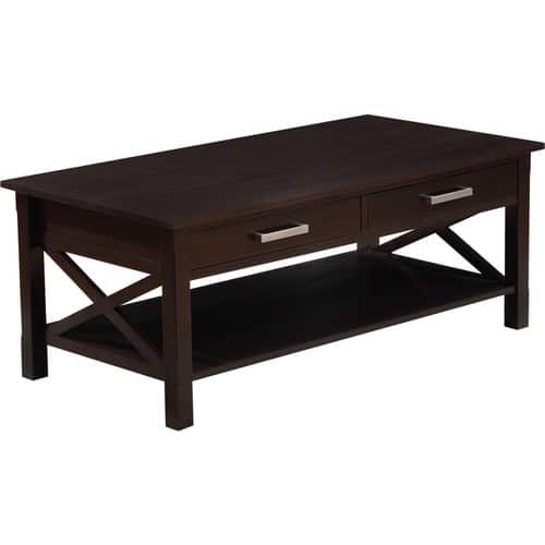 Front Standard. KITCHENER DARK WALNUT BROWN COFFEE TABL.