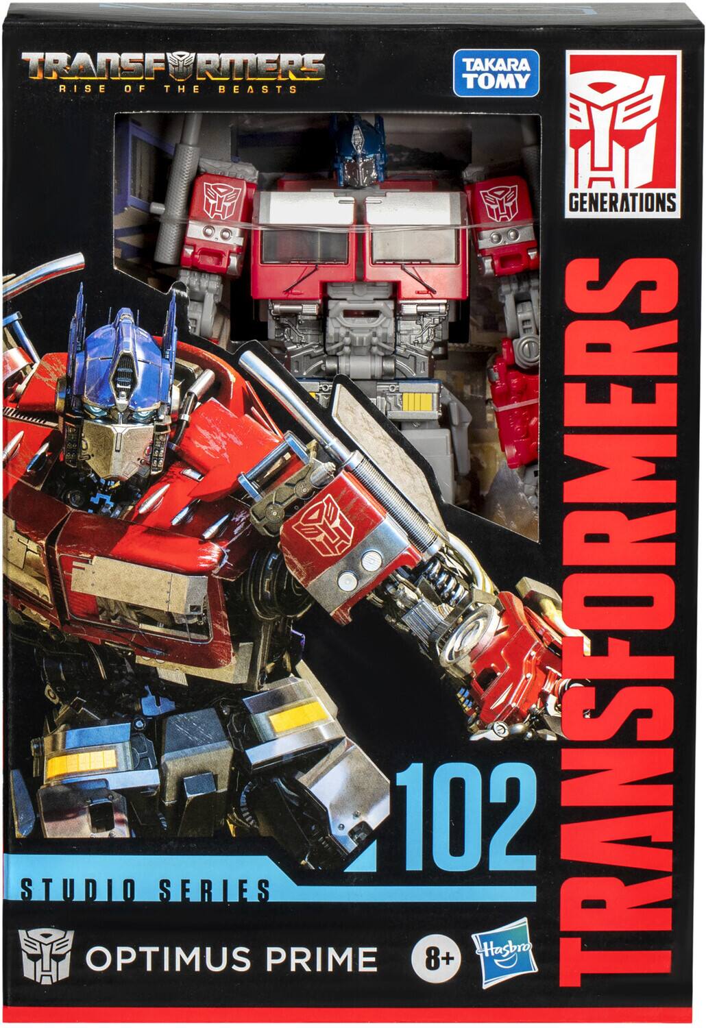 TRANSFORMERS RISE OF THE BEASTS TAKARA TOMY GENERATIONS STUDIO SERIES OPTIMUS PRIME 102 8+ Hasbro TRANSFORMERS