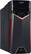 Front. Acer - Aspire Gaming Desktop- AMD Ryzen 7-Series- 16GB Memory- NVIDIA GeForce GTX 1060- 256GB Solid State Drive+ 1TB Hard Drive - Black/Gray.