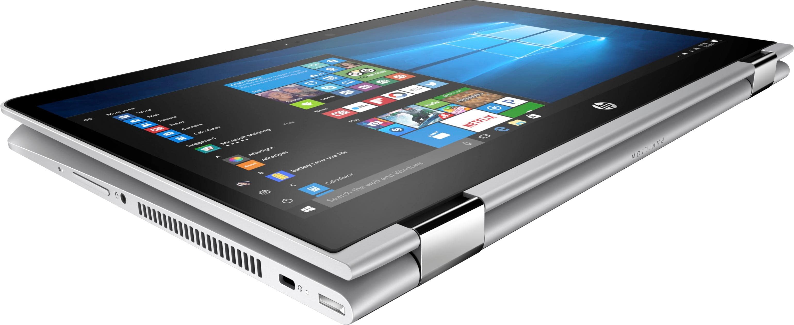 Alt View 11. HP - 14" Touch-Screen Laptop - Intel Core i3 - 8GB Memory - 500GB Hard Drive - HP finish in natural silver.