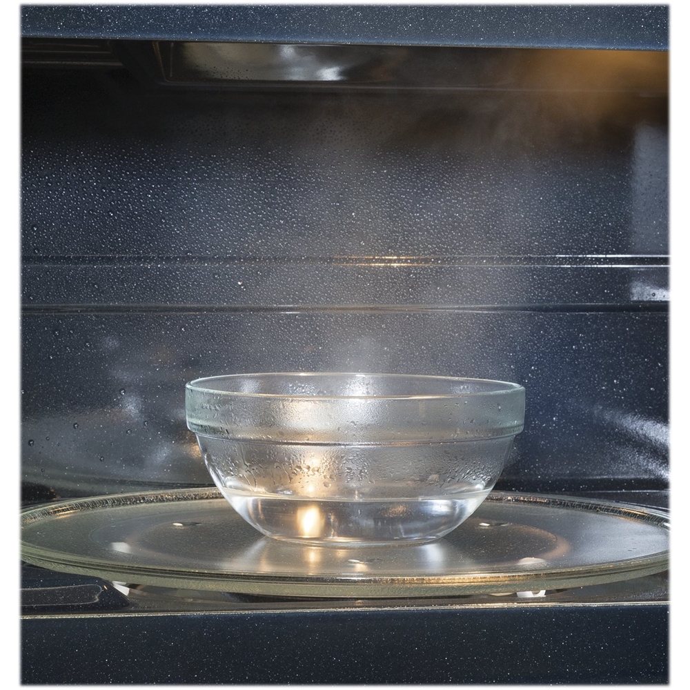 Alt View 11. GE - 1.9 Cu. Ft. Over-the-Range Microwave with Sensor Cooking - Black Stainless Steel.