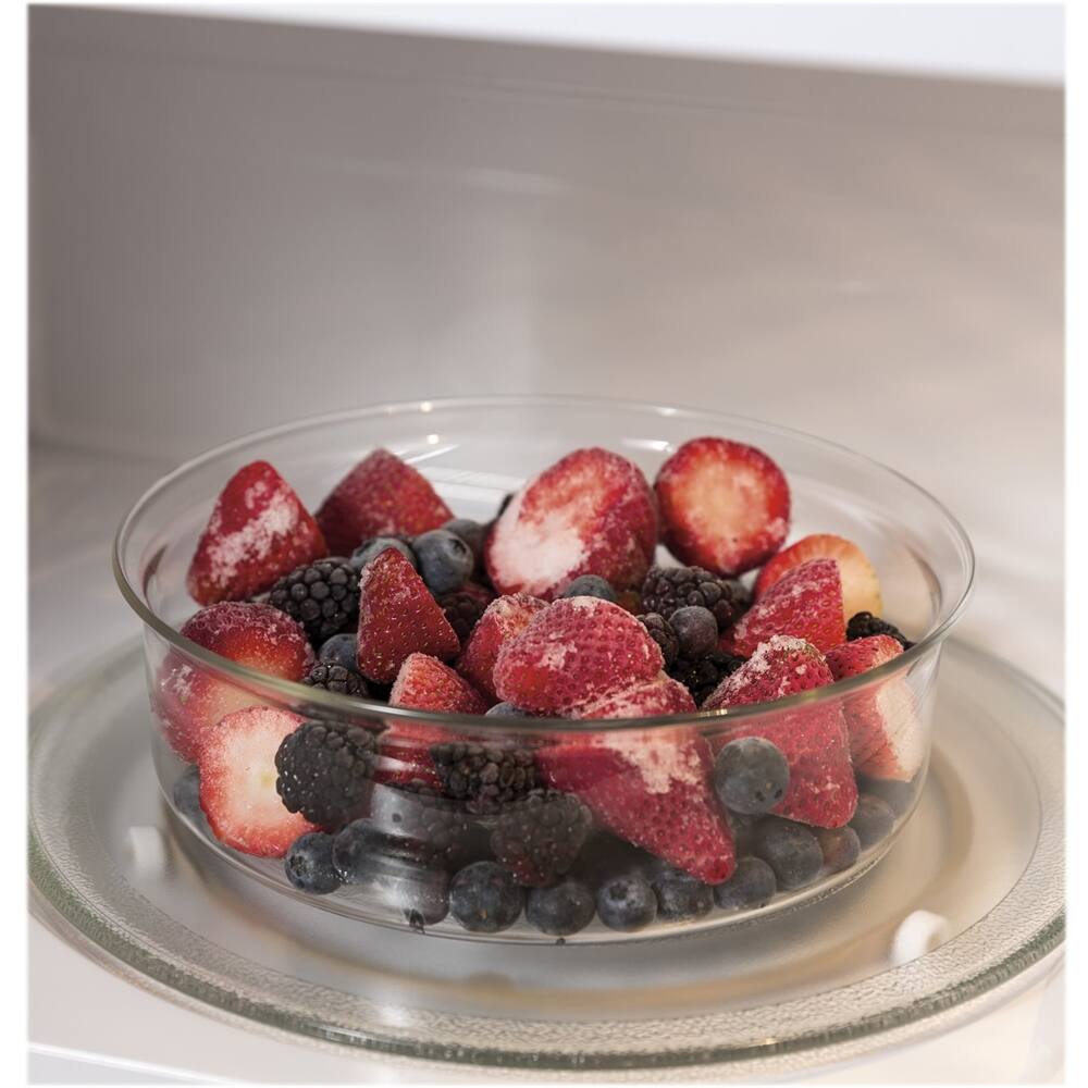 Alt View 21. GE - 1.7 Cu. Ft. Over-the-Range Microwave - Black Stainless Steel.