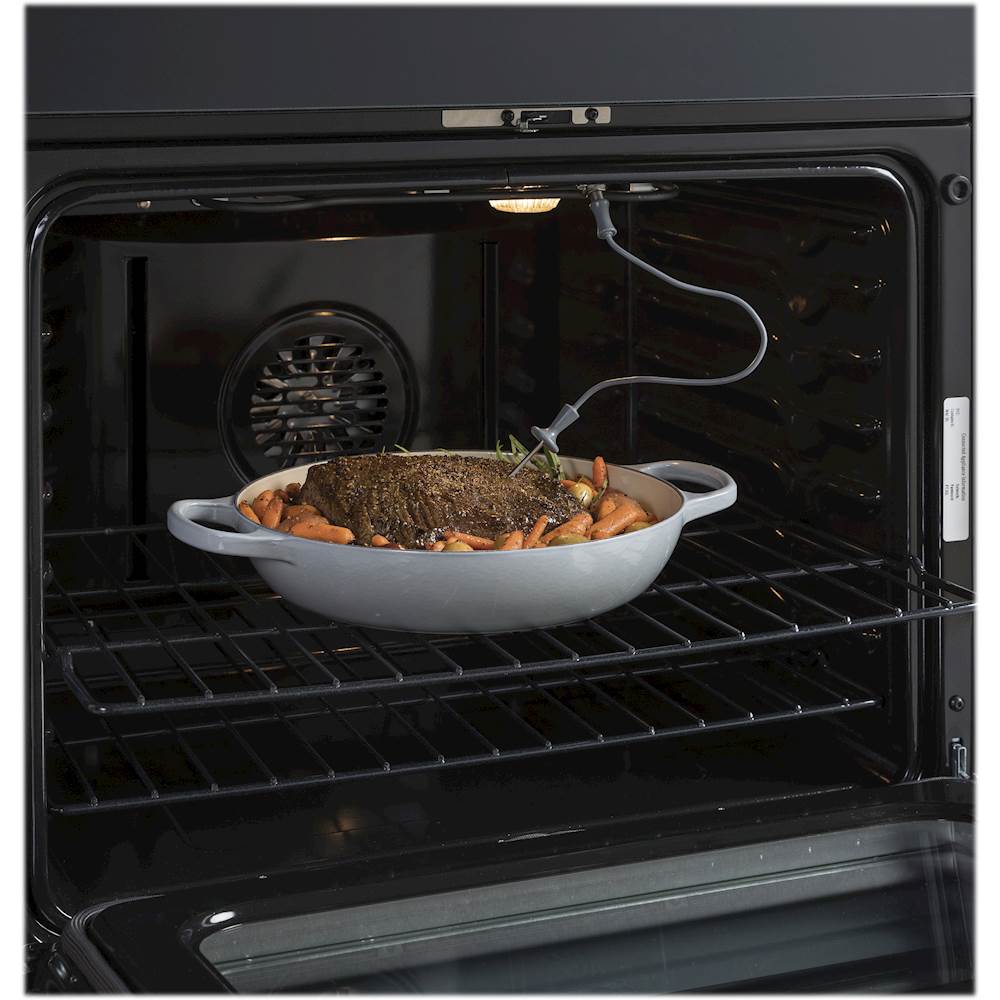 Best Buy: GE 6.6 Cu. Ft. Slide-In Double Oven Electric Convection Range ...