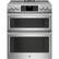Front. 6.7 Cu. Ft. Slide-In Double Oven Electric Induction Convection Range.