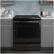 Alt View 13. GE - 5.3 Cu. Ft. Slide-In Electric Convection Range - Black Stainless Steel.