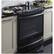 Alt View 15. GE - 5.3 Cu. Ft. Slide-In Electric Convection Range - Black Stainless Steel.