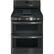 Front. GE - 6.8 Cu. Ft. Freestanding Double Oven Gas Convection Range - Black Stainless Steel.
