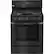 Front. LG - 5.4 Cu. Ft. Freestanding Gas Convection Range - Matte Black Stainless Steel.