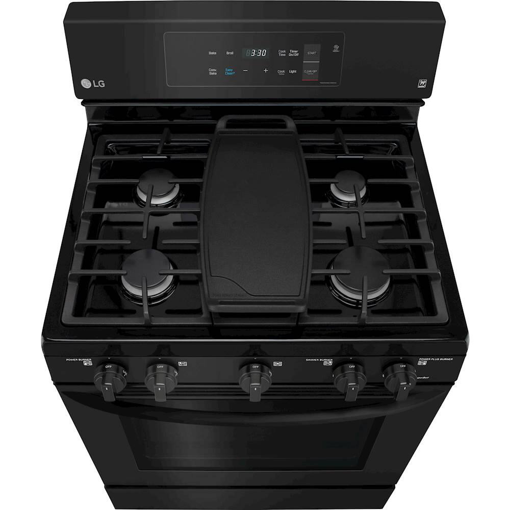 Best Buy LG 5.4 Cu. Ft. Freestanding Gas Convection Range Matte Black