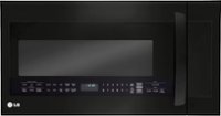 Front Zoom. LG - 2.0 Cu. Ft. Over-the-Range Microwave with Sensor Cooking - Matte black stainless steel.