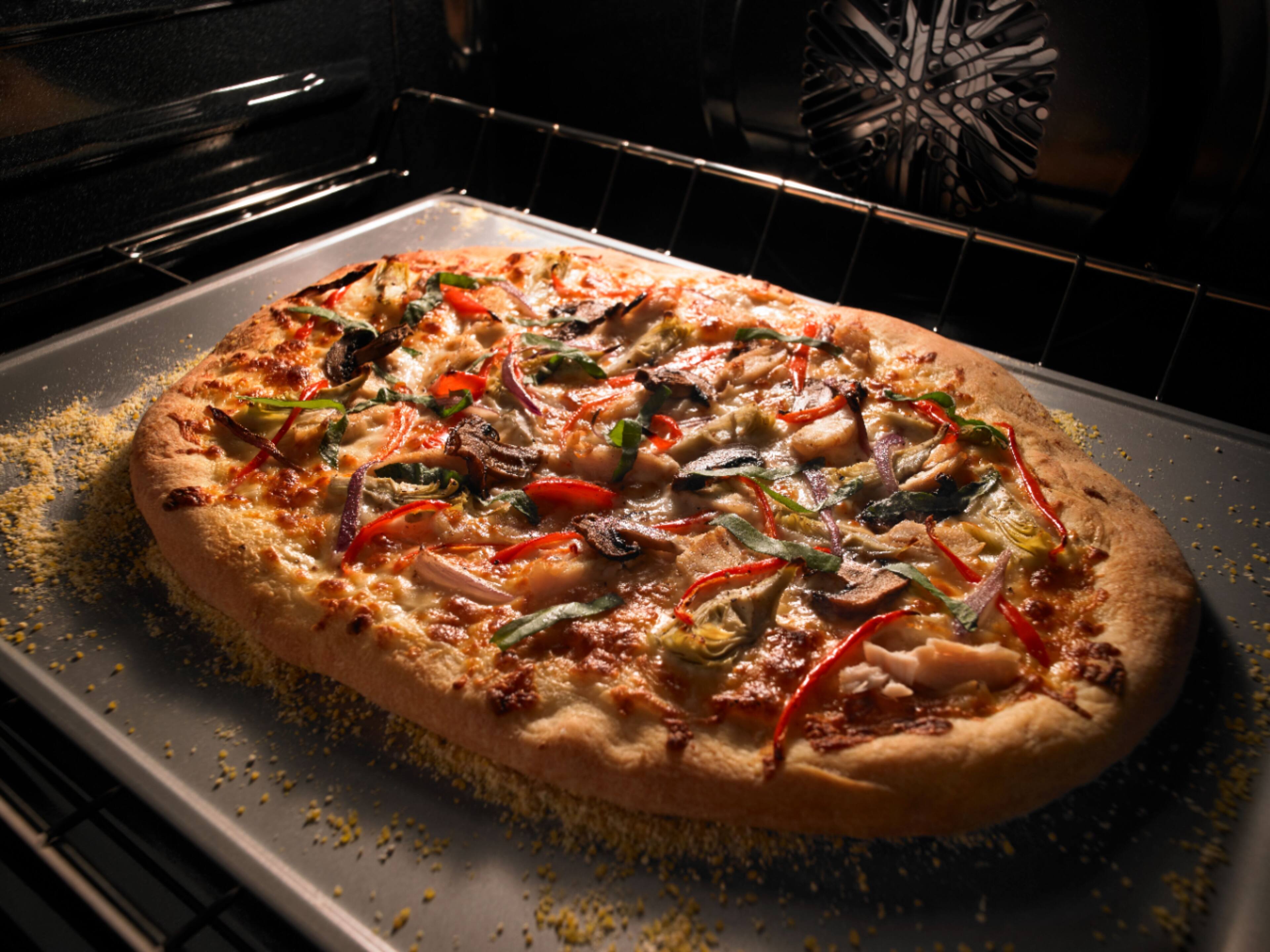 Alt View 18. Maytag - 6.7 Cu. Ft. Self-Cleaning Freestanding Fingerprint Resistant Double Oven Electric Convection Range - Stainless Steel.