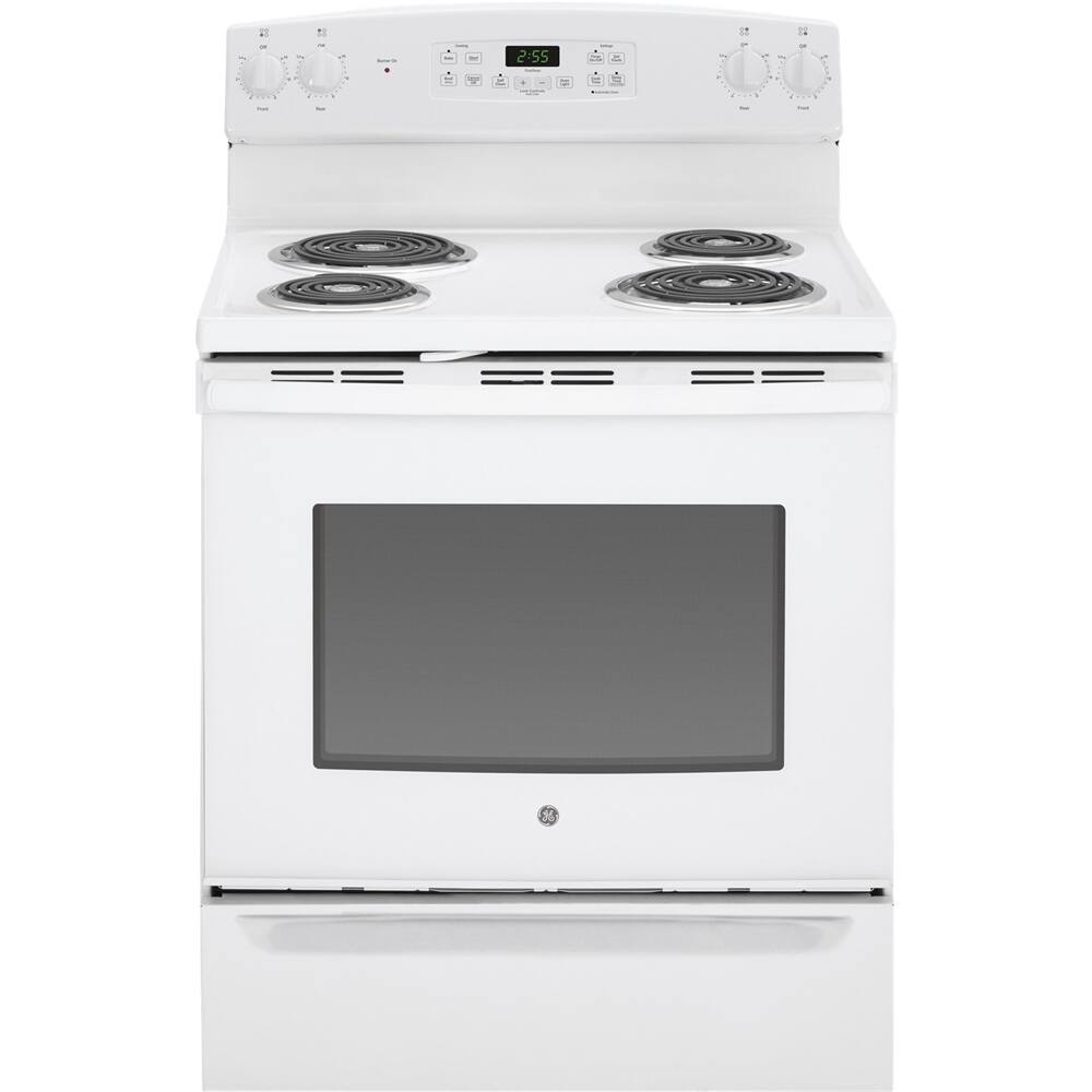 Front. GE - 5.0 Cu. Ft. Self-Cleaning Freestanding Electric Range.