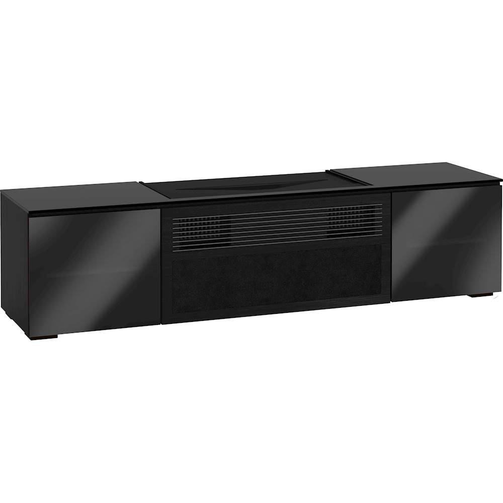 Angle View: Salamander Designs - Oslo A/V Cabinet for Sony VZ1000ES Ultra-Short Throw Projector - Black Oak/Black Glass